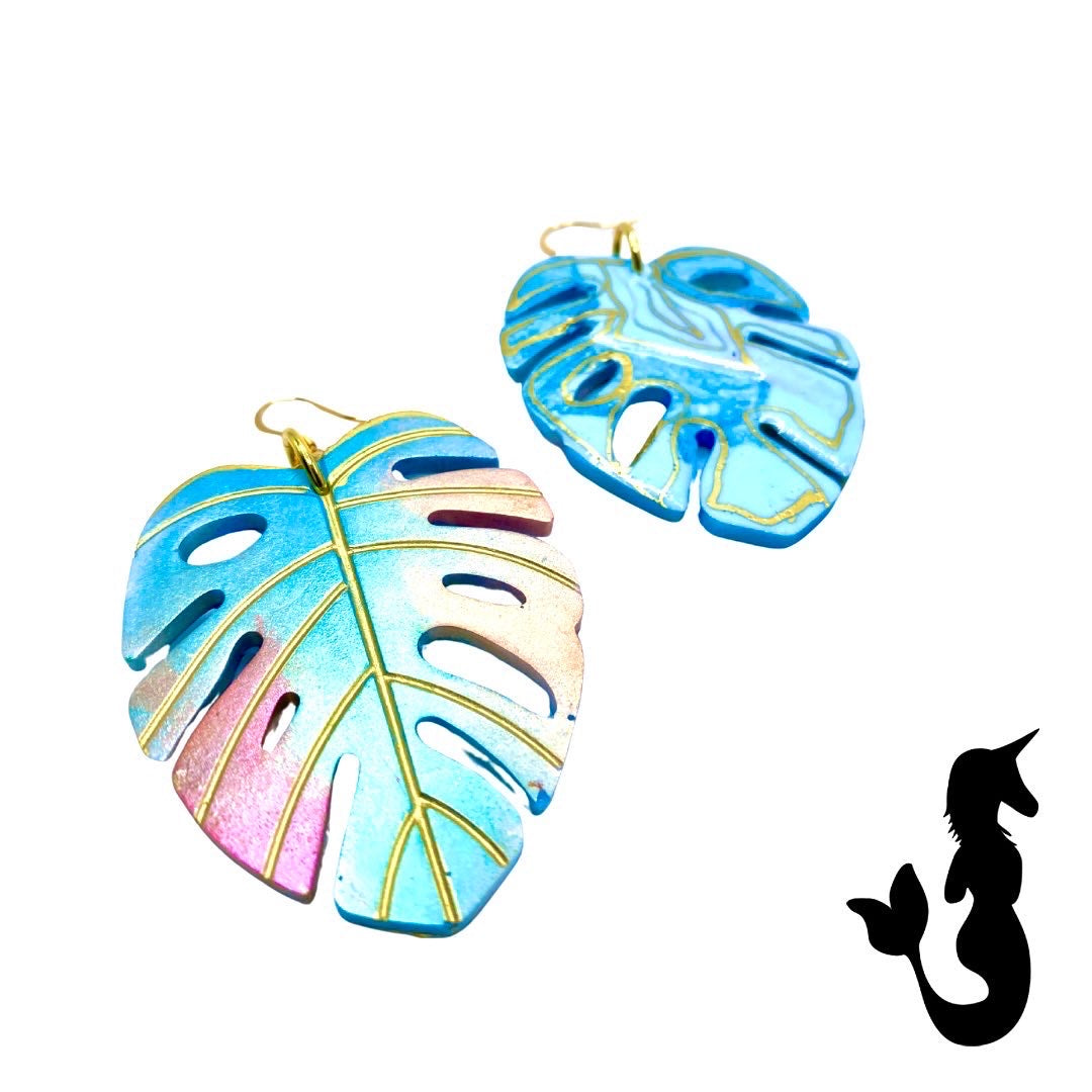 Monstera Earrings
