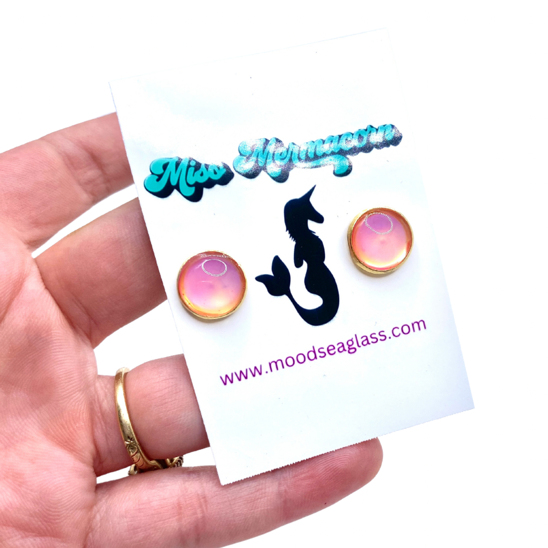 Mermacorn™ Holographic Mood Studs