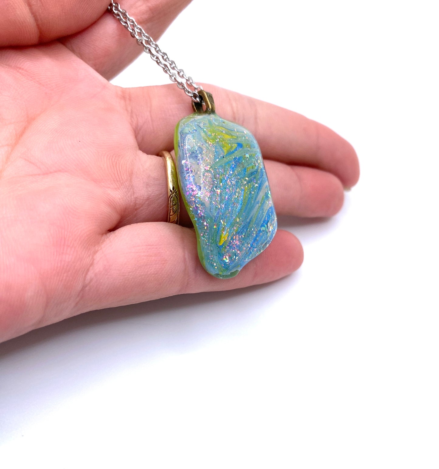 Glow Sea Glass Pendant