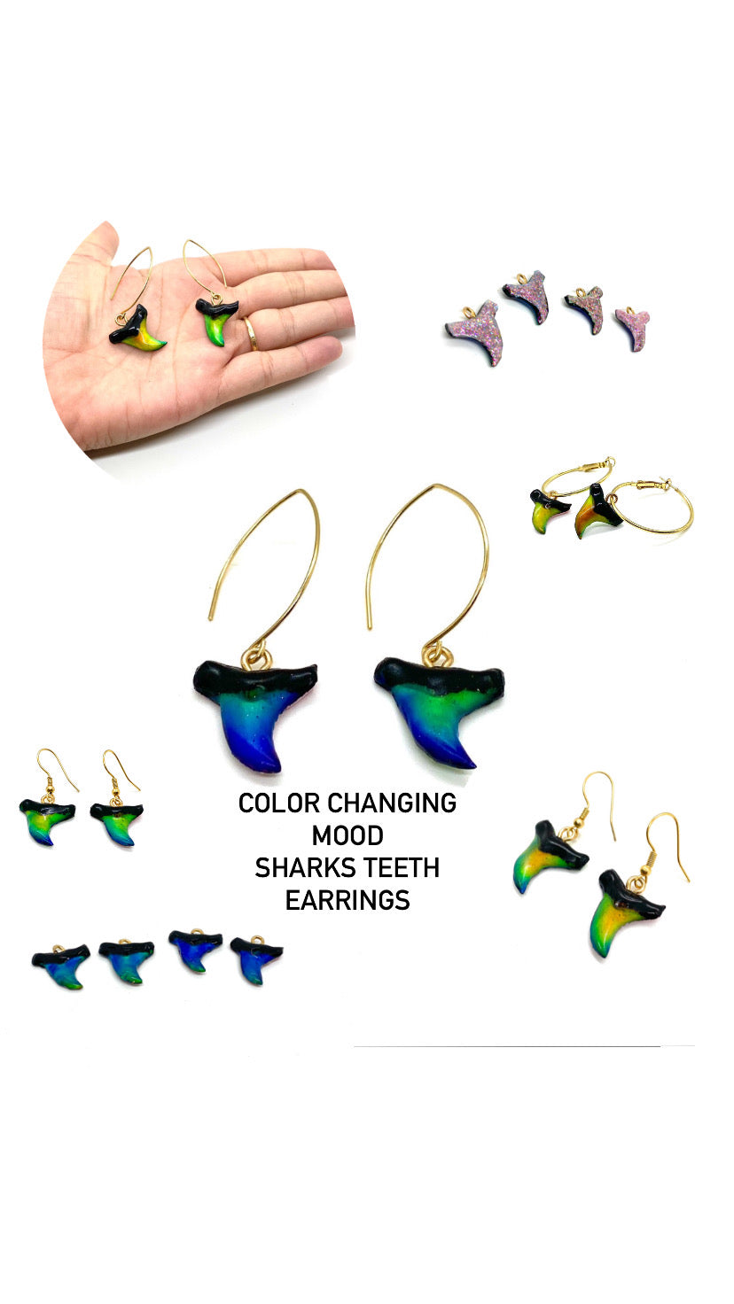 Mood Shark Tooth Earrings