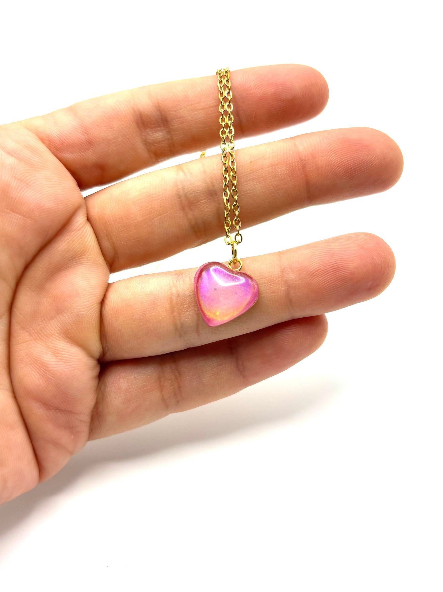 Mood Color Changing Heart Necklace