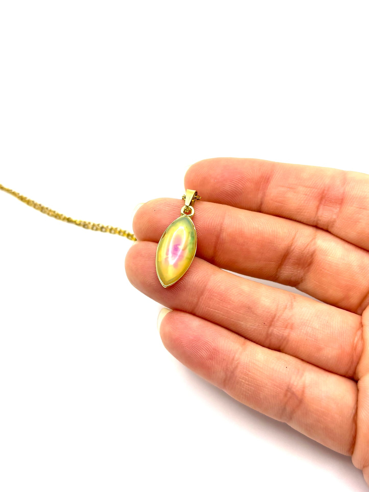 Abalone Color Changing Mood Necklace