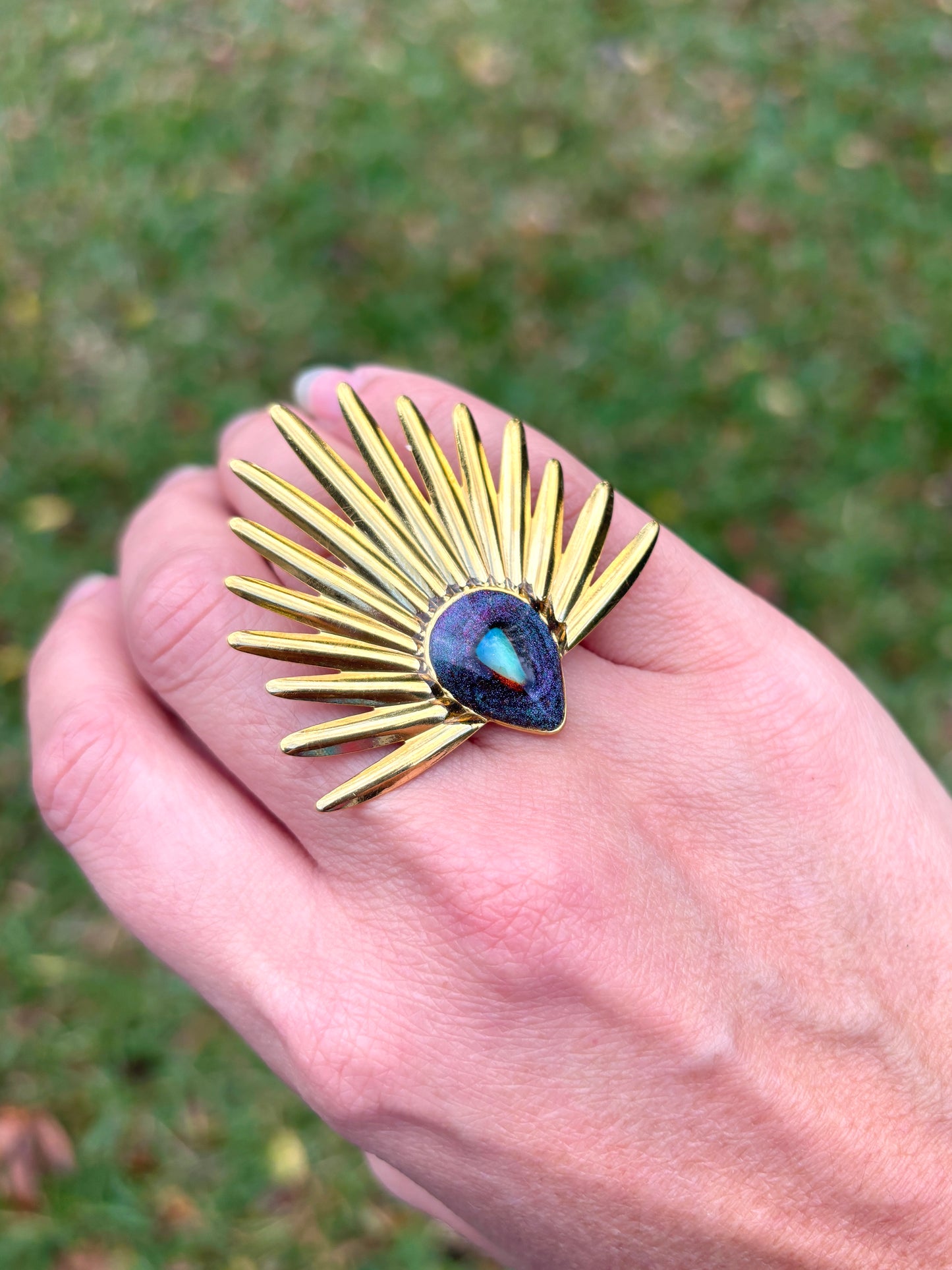 Mood Sea Glass™ Statement Ring