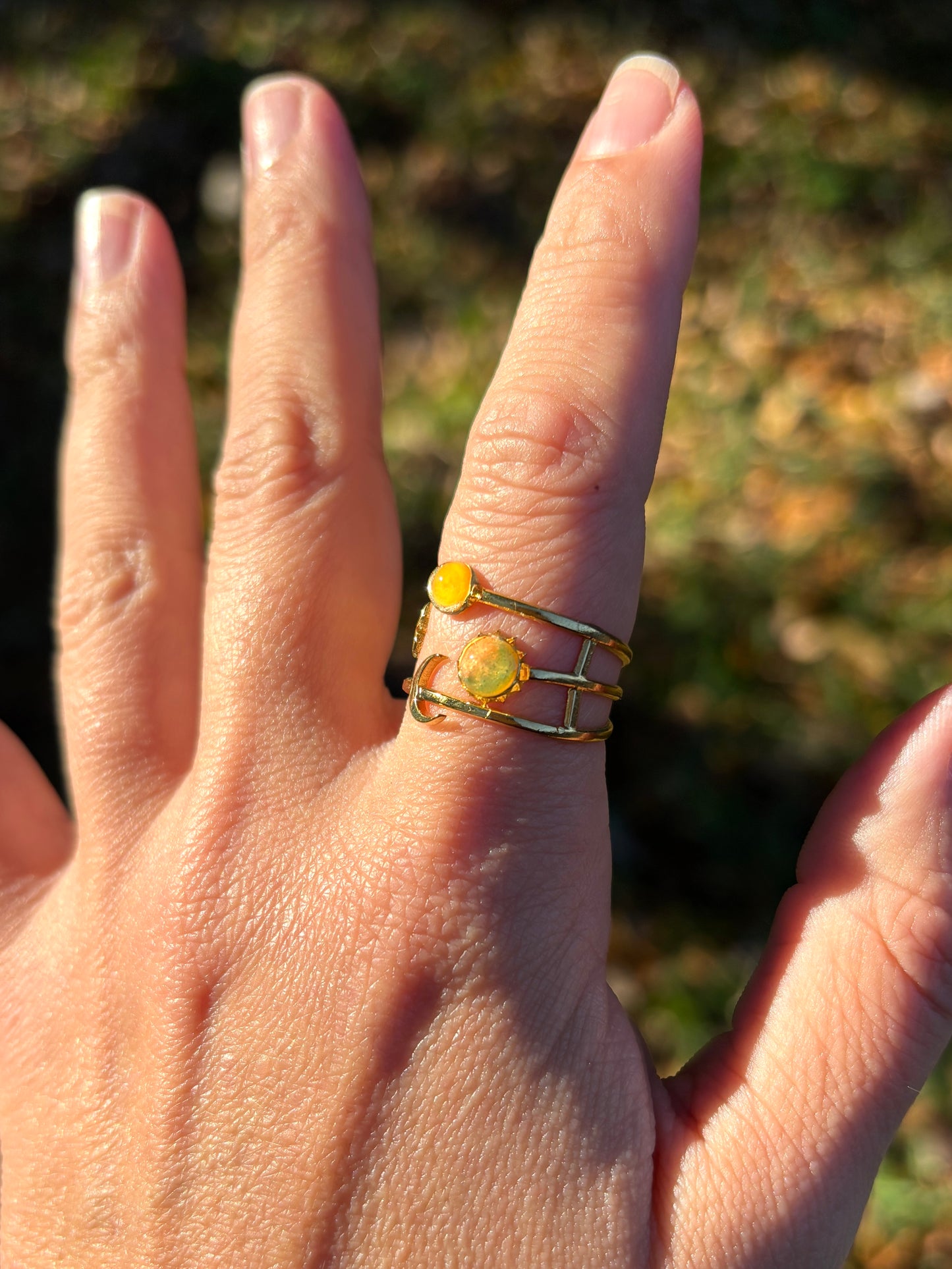 Mood Sea Glass™ Sun and Moon Ring