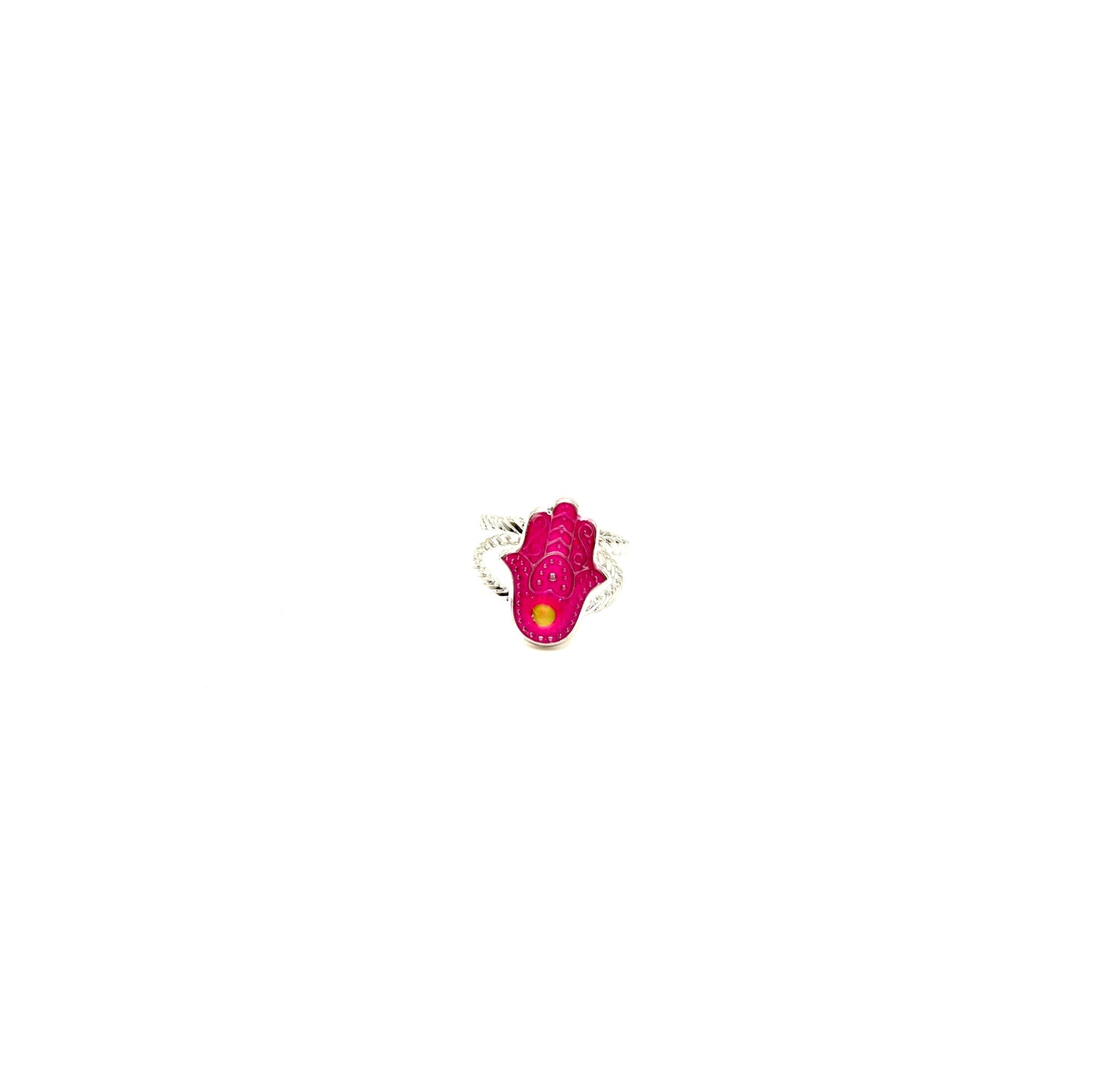 Mood Color Changing Glow Hamsa Ring