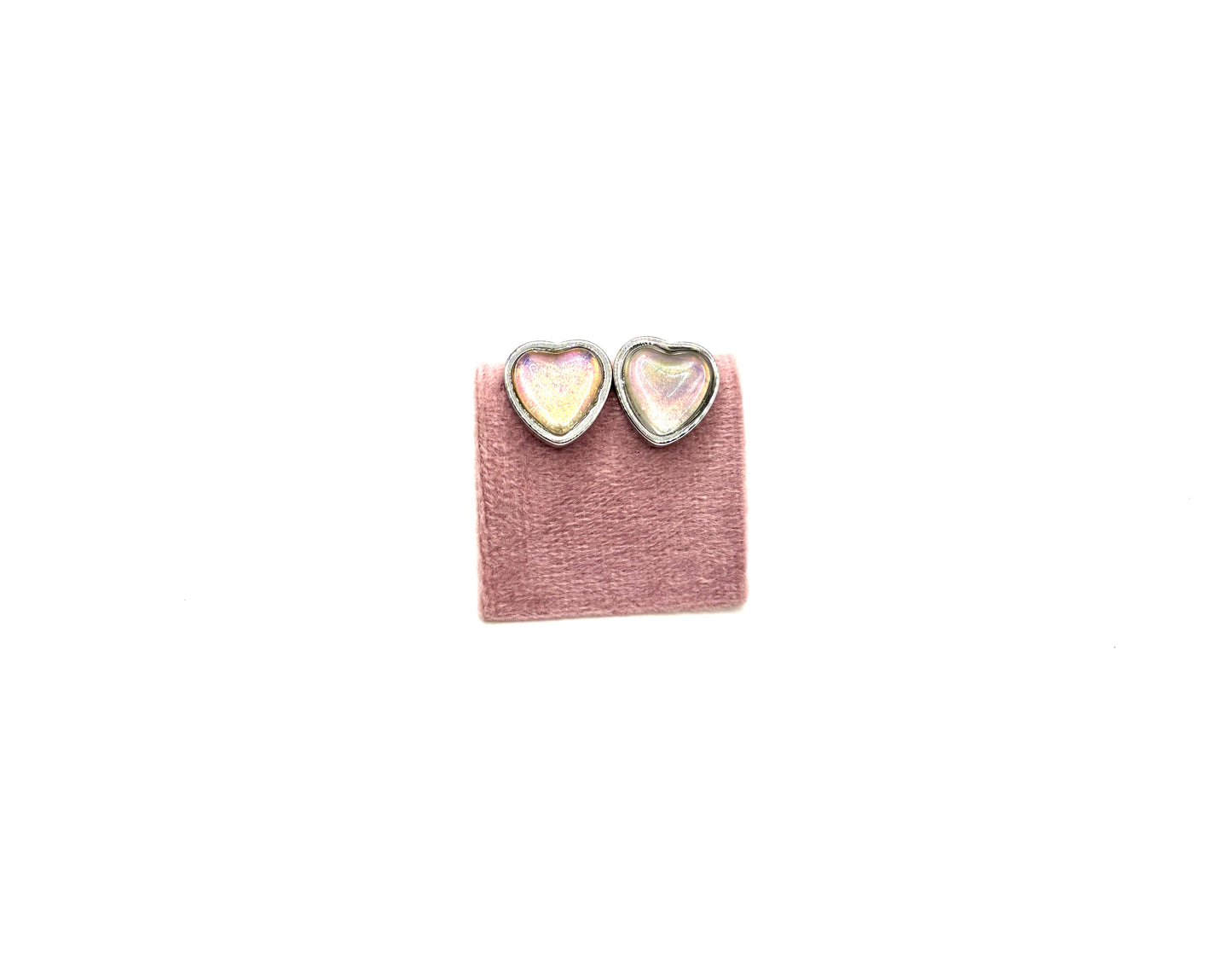 Mood Color Changing Heart Stud Earrings