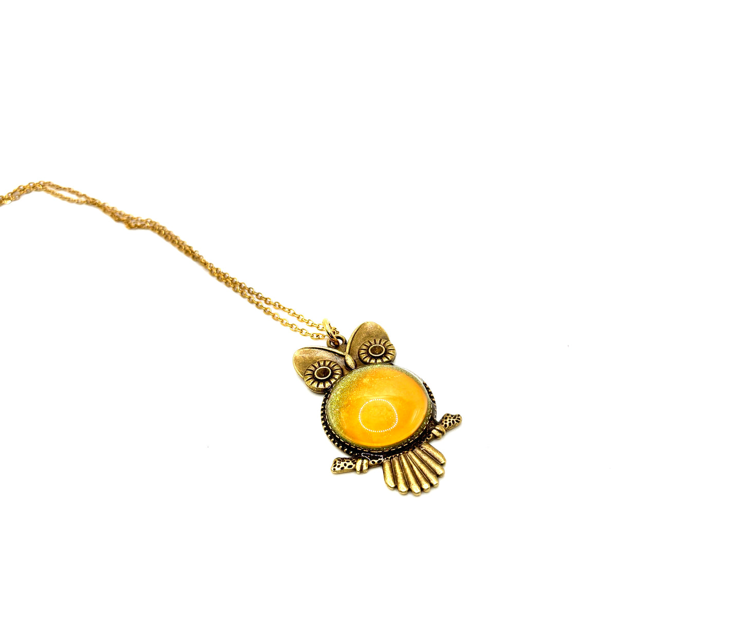 Mood Color Changing Owl Pendant