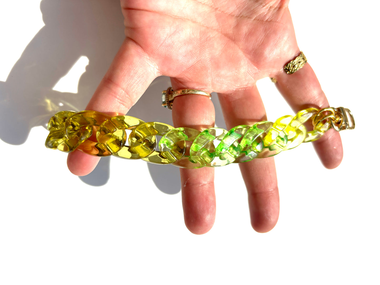 Green Ombre Acrylic Chain