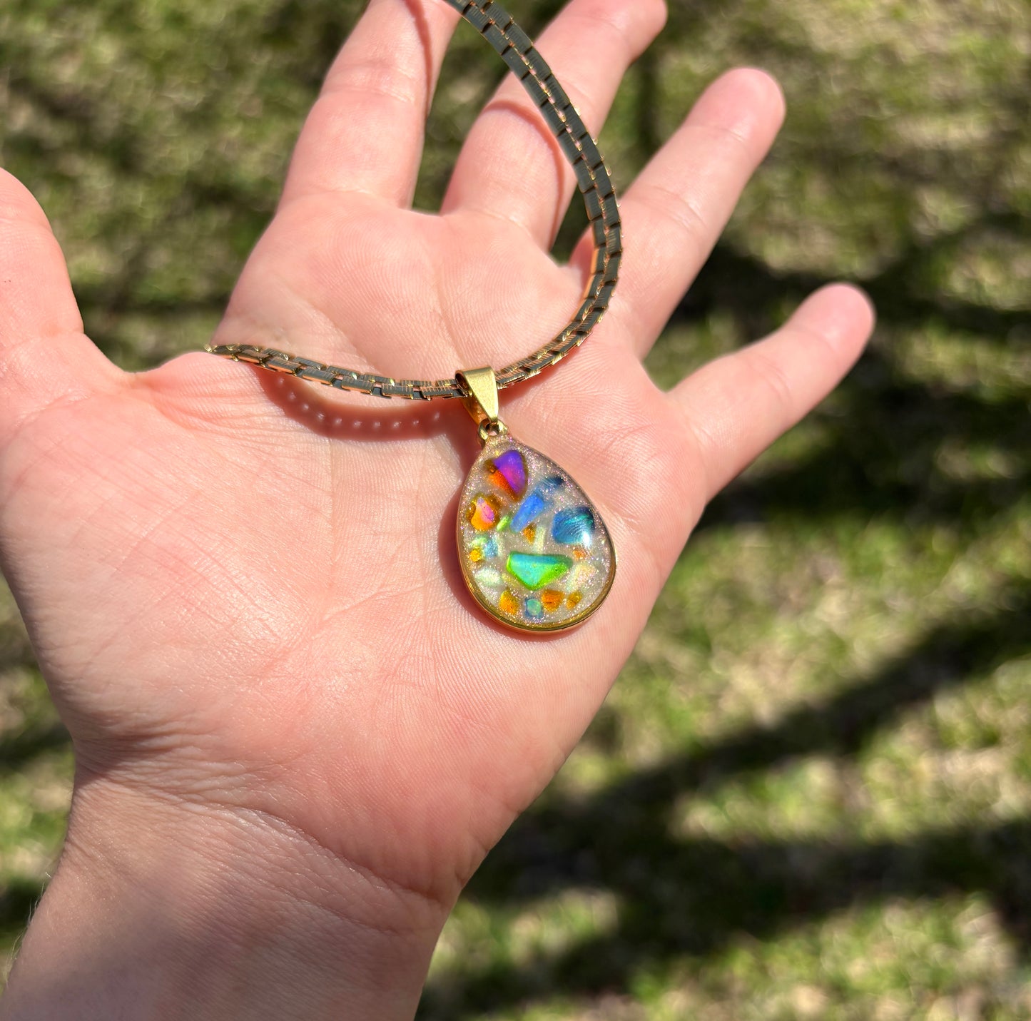 Mood Sea Glass™ Mosaic Pendant