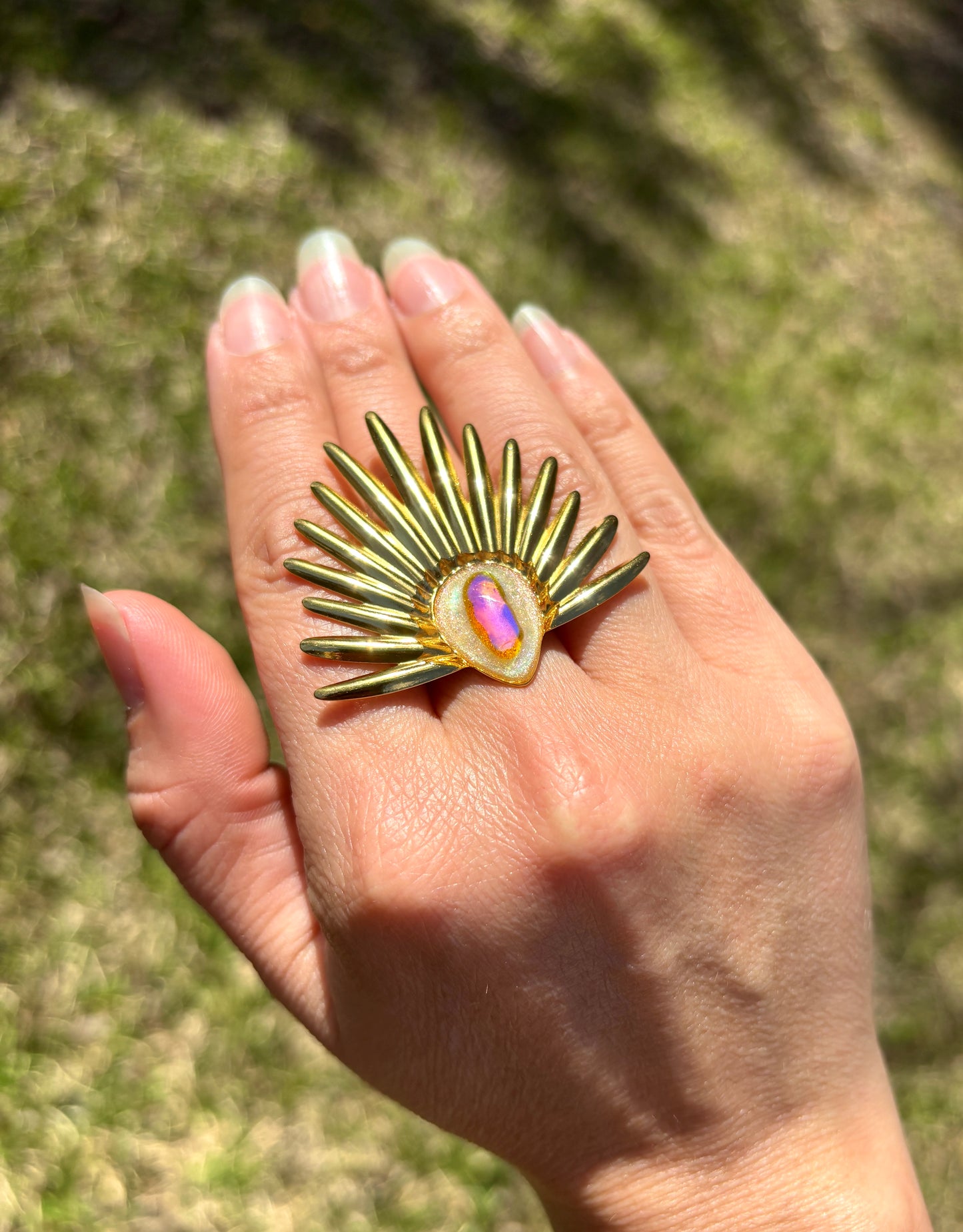 Mood Sea Glass™ Statement Ring