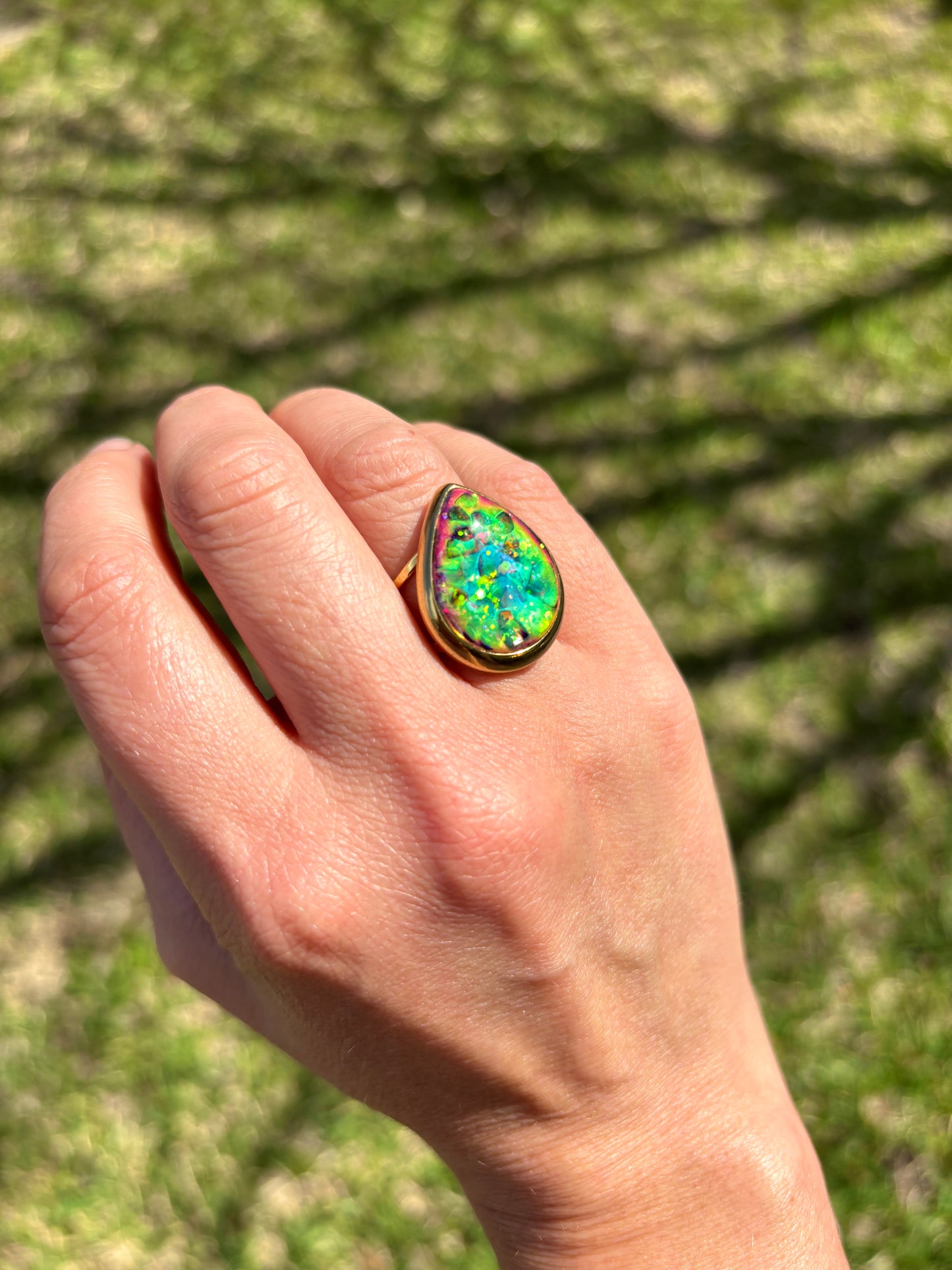 Mood Sea Glass™ Mosaic Ring