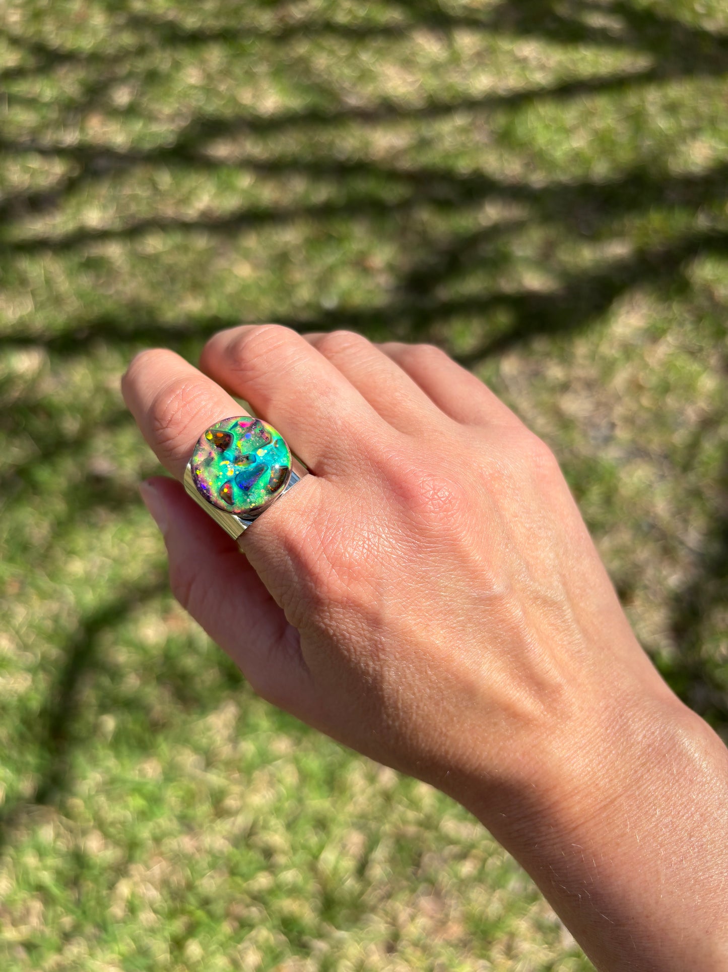 Mood Sea Glass™ Mosaic Ring