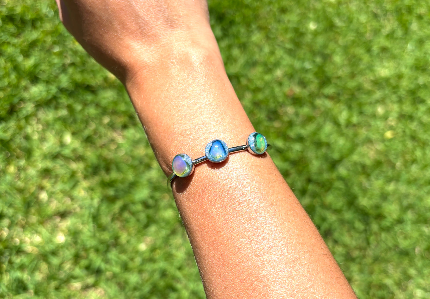 Mood Sea Glass™ 3 Stone Bracelet