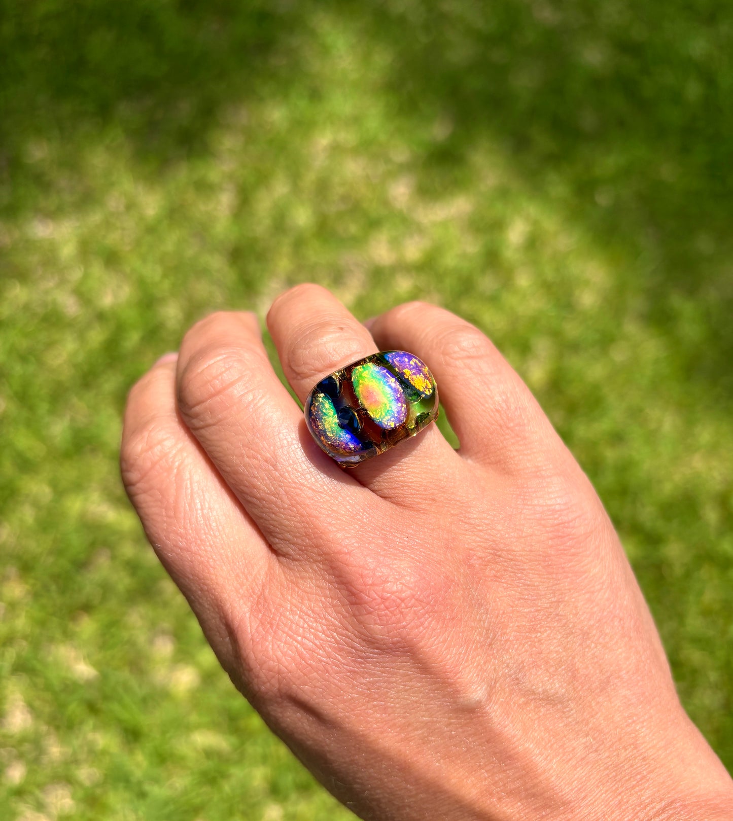 Mood Sea Glass™ Trio Ring