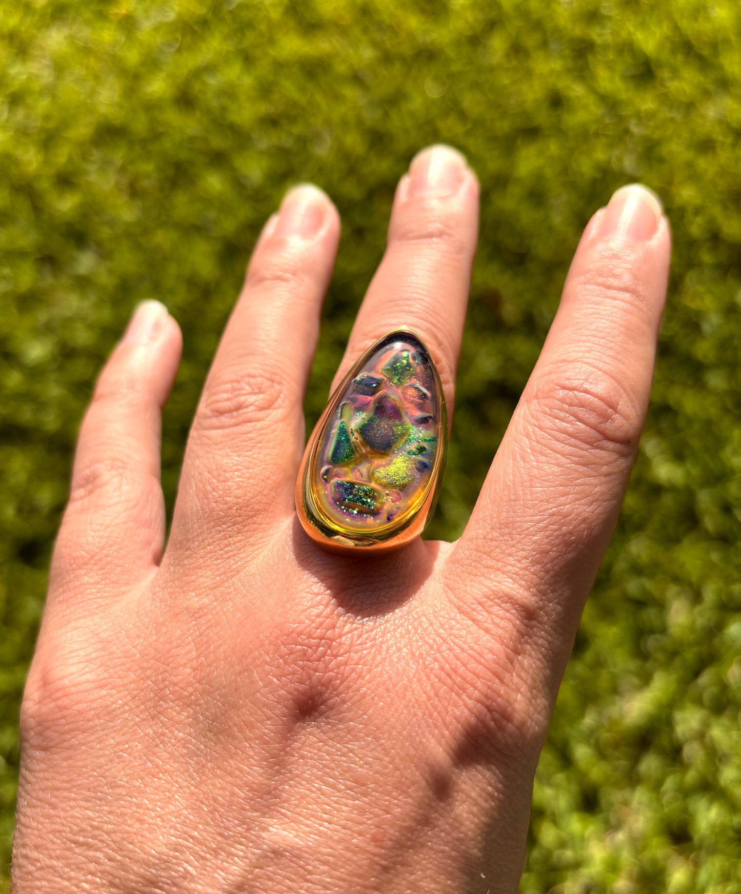 Mood Sea Glass™ Mosaic Ring