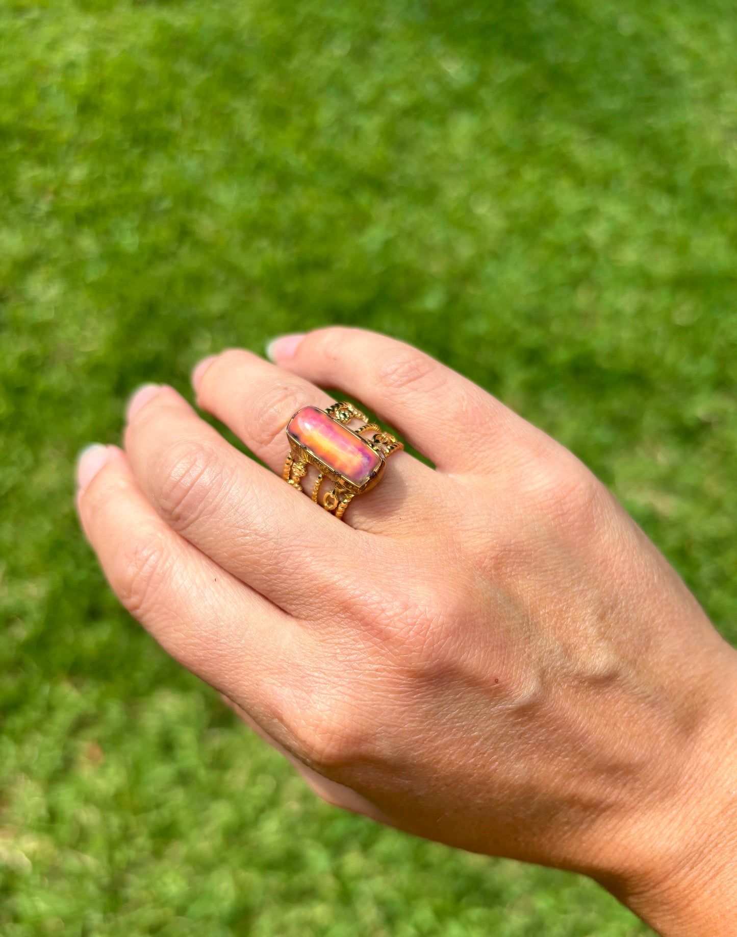 Mood Sea Glass™ Mosaic Ring