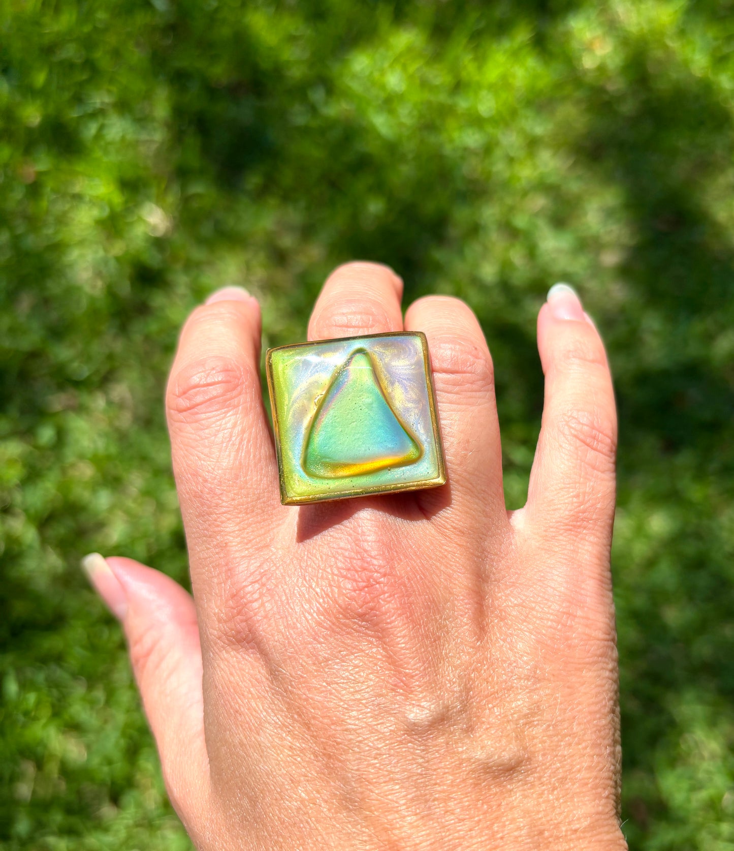 Mood Sea Glass™ Statement Ring