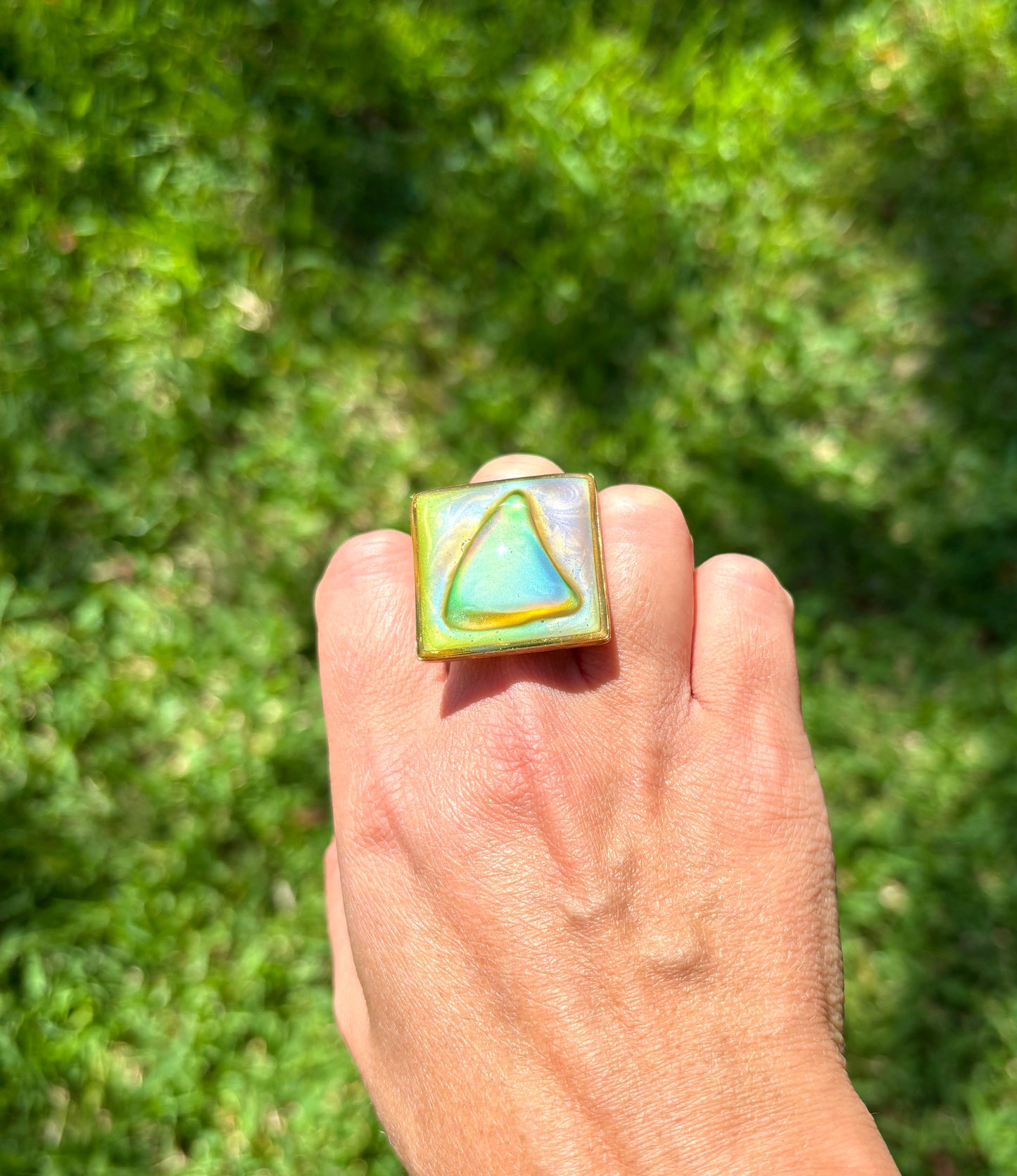 Mood Sea Glass™ Statement Ring