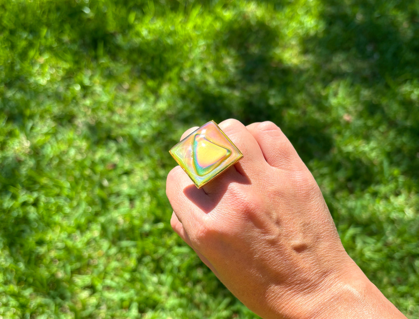 Mood Sea Glass™ Statement Ring
