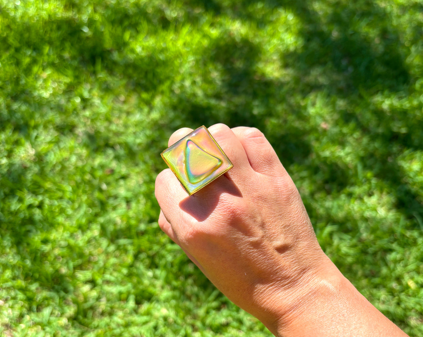 Mood Sea Glass™ Statement Ring