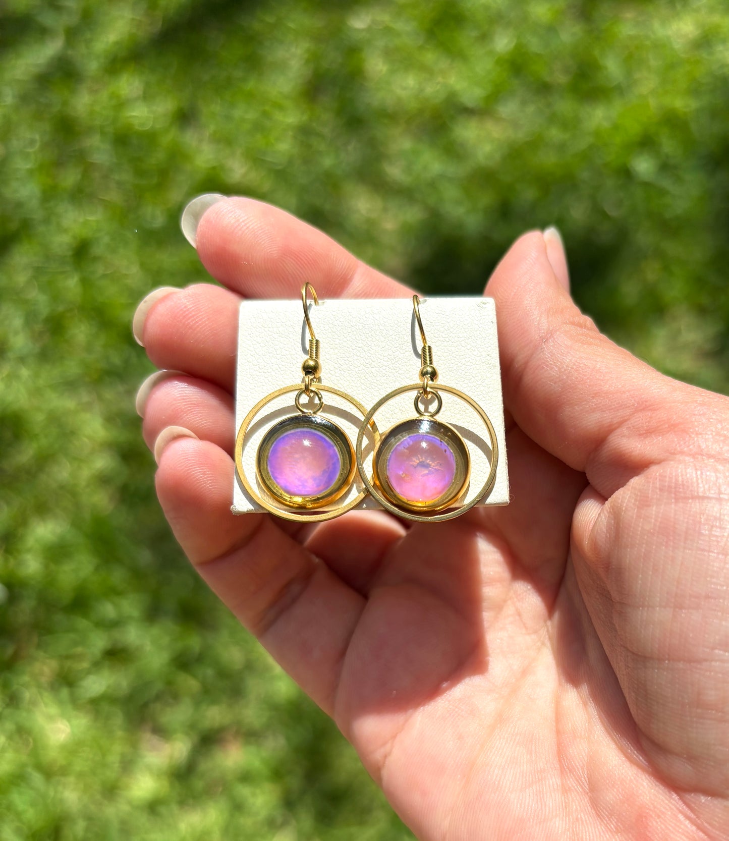 Mood Color Changing Circle Earrings