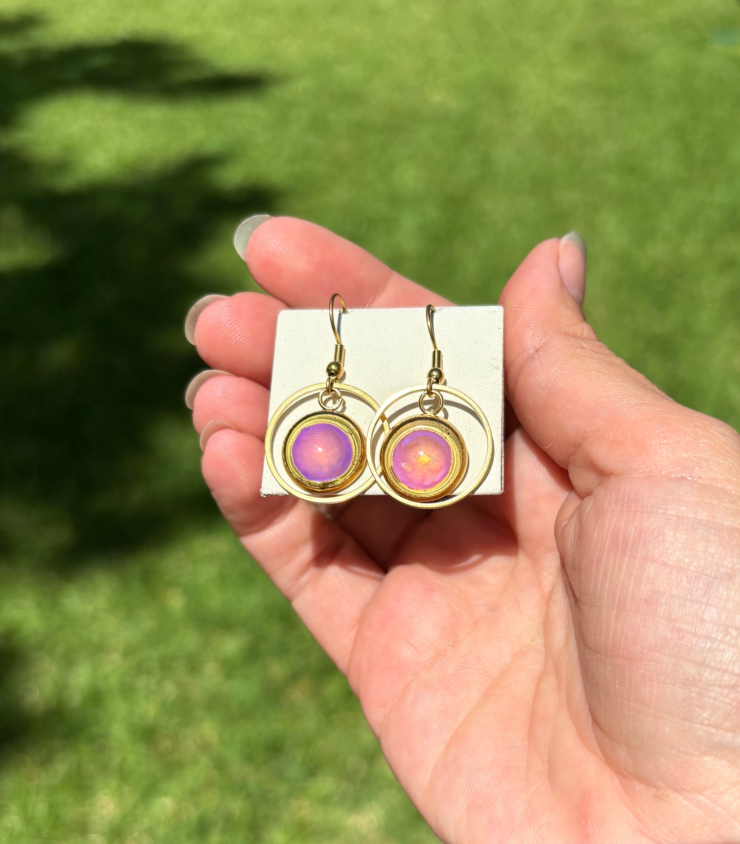 Mood Color Changing Circle Earrings