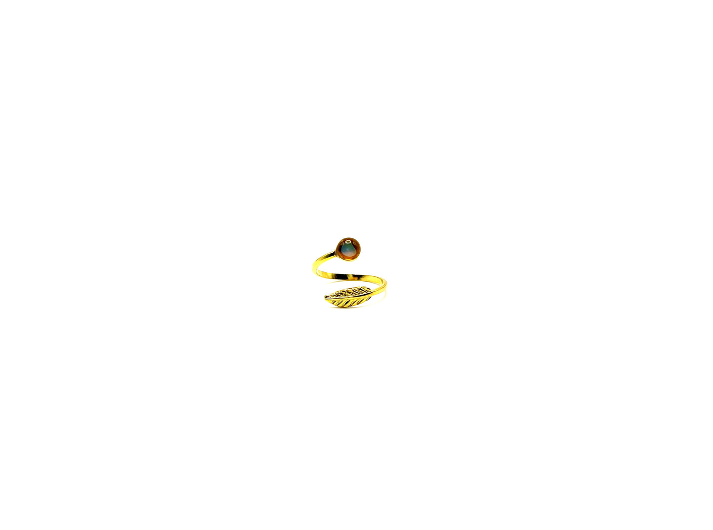 Leaf Mood Sea Glass™ Ring