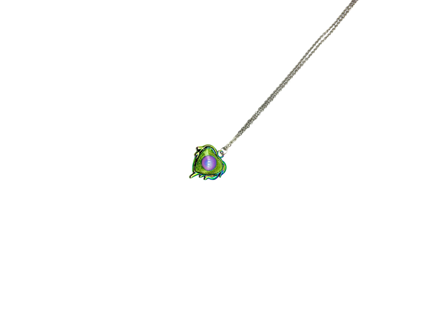 Mood Color Changing Glow Heart Necklace