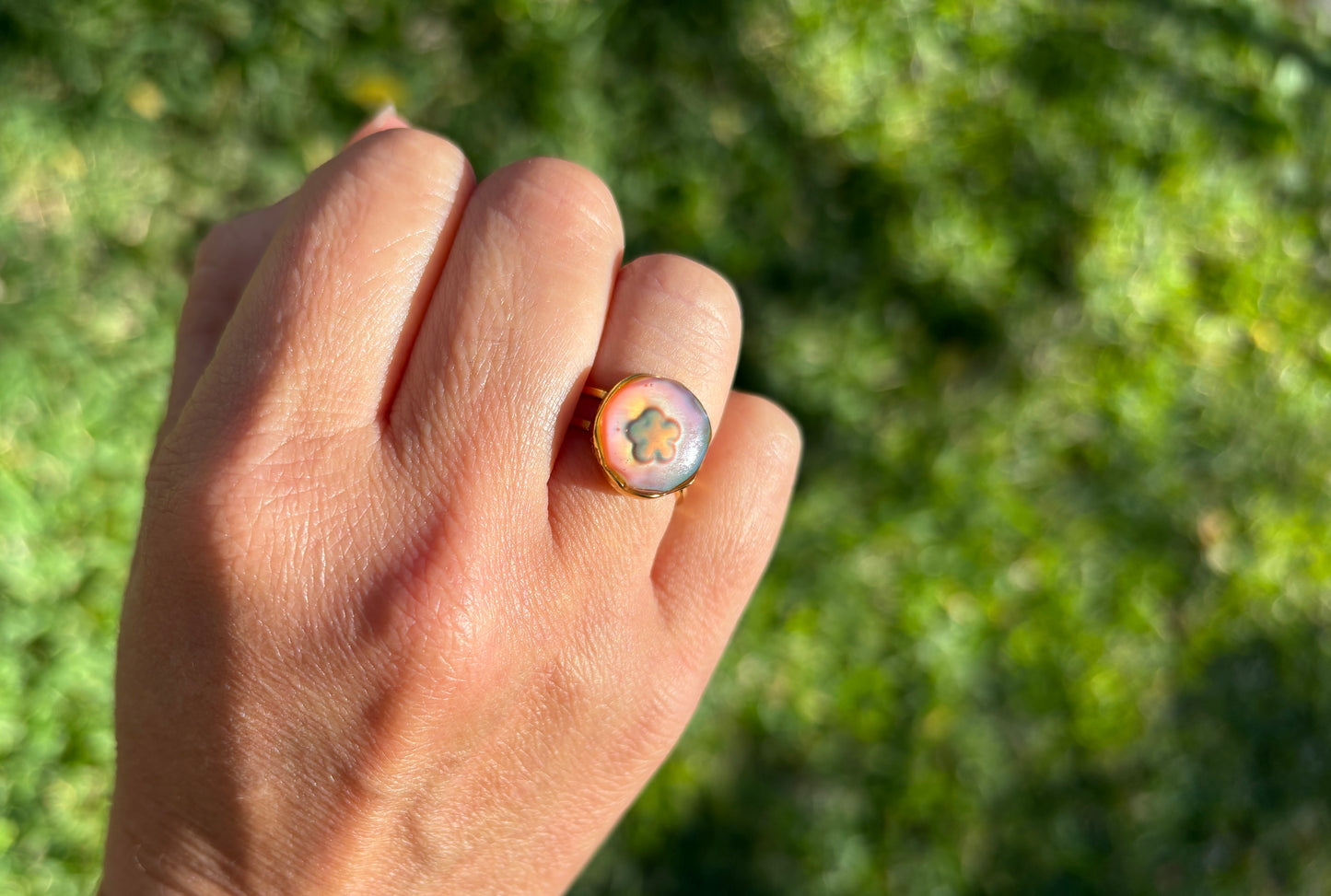 Flower Mood Color Changing Ring