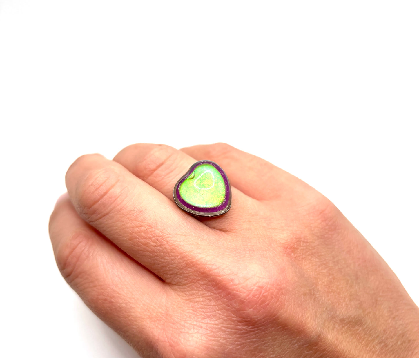 Heart Sparkle Mood RIng