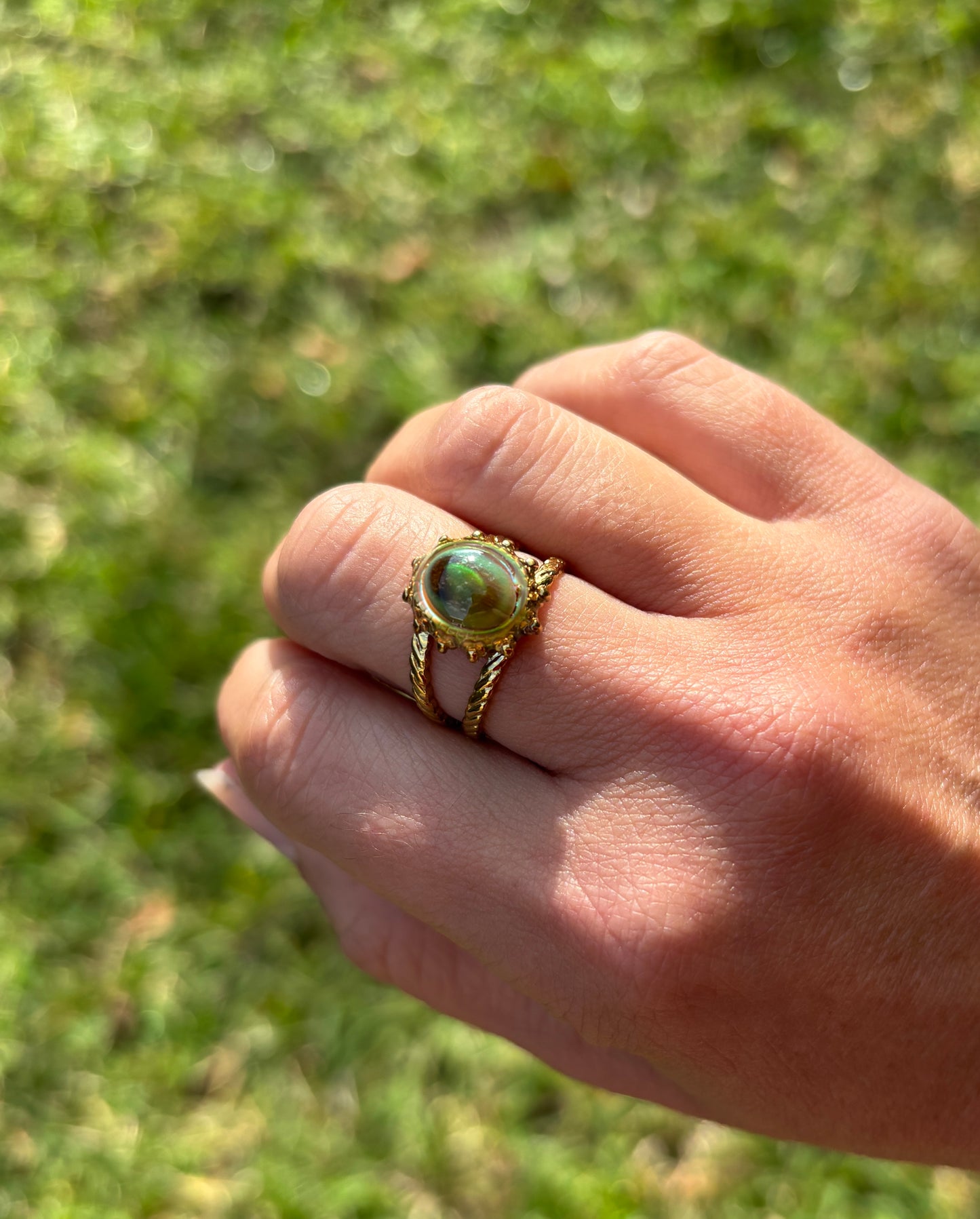 Tiger Eye Sun Mood Ring