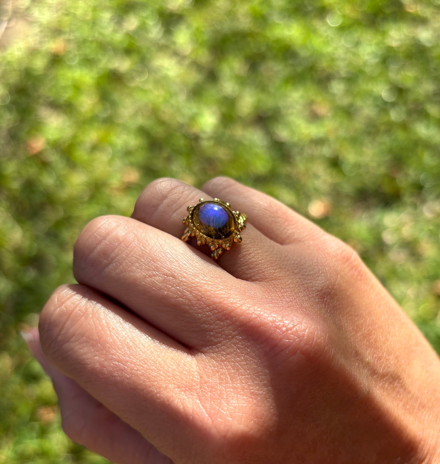 Tiger Eye Sun Mood Ring