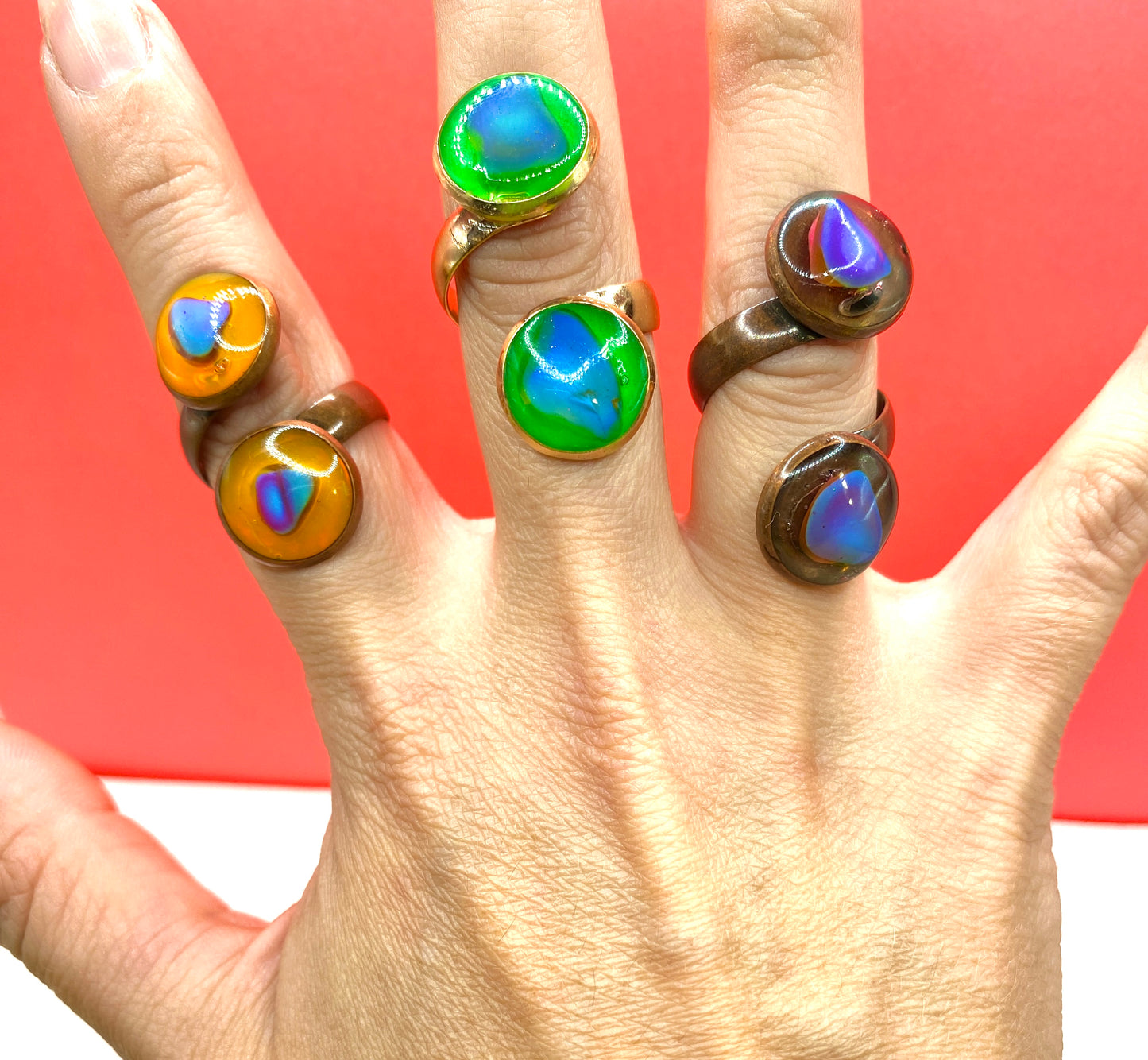 Mood Sea Glass™ Glow Rings