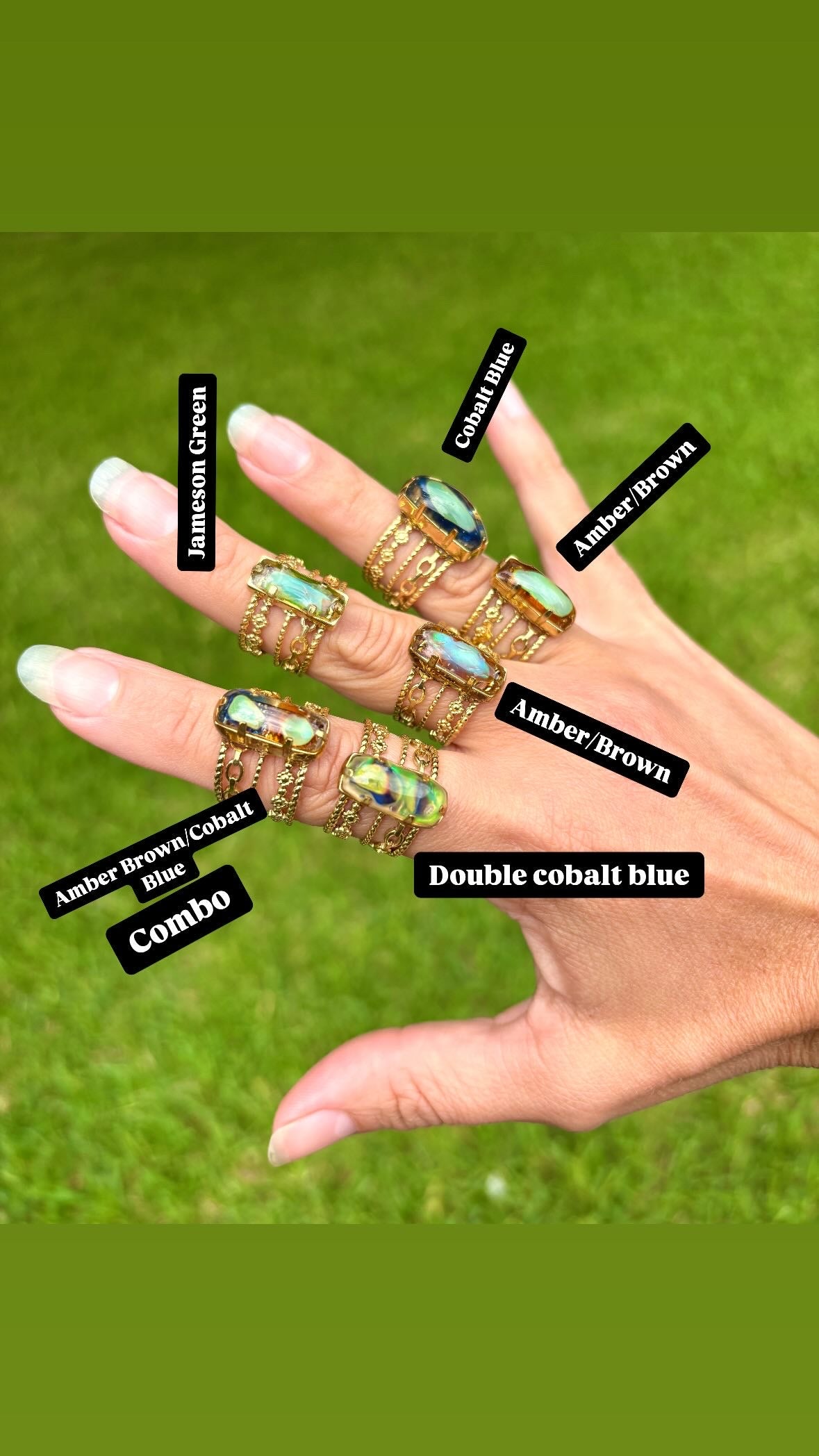 Color Changing Mood Sea Glass™ Ring