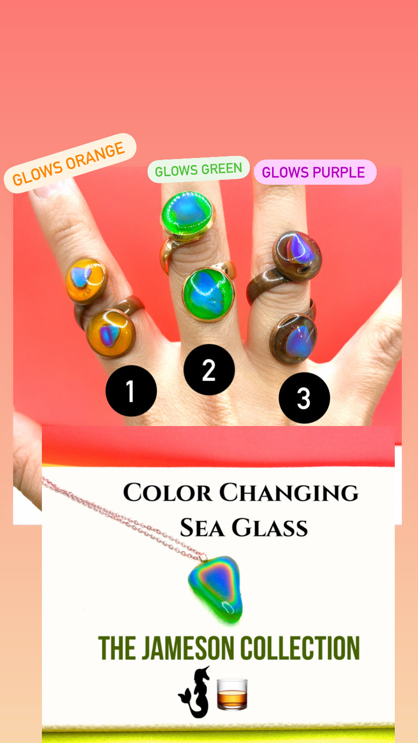 Mood Sea Glass™ Glow Rings