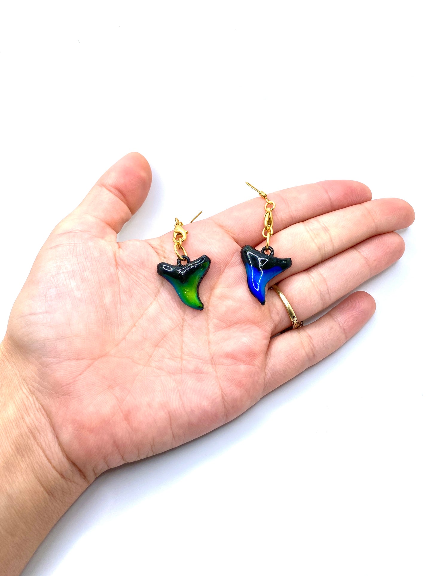 Mood Shark Tooth Charm Earrings