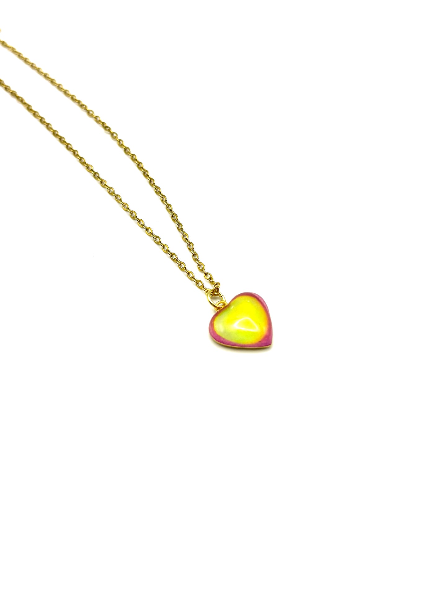 Mood Color Changing Heart Necklace