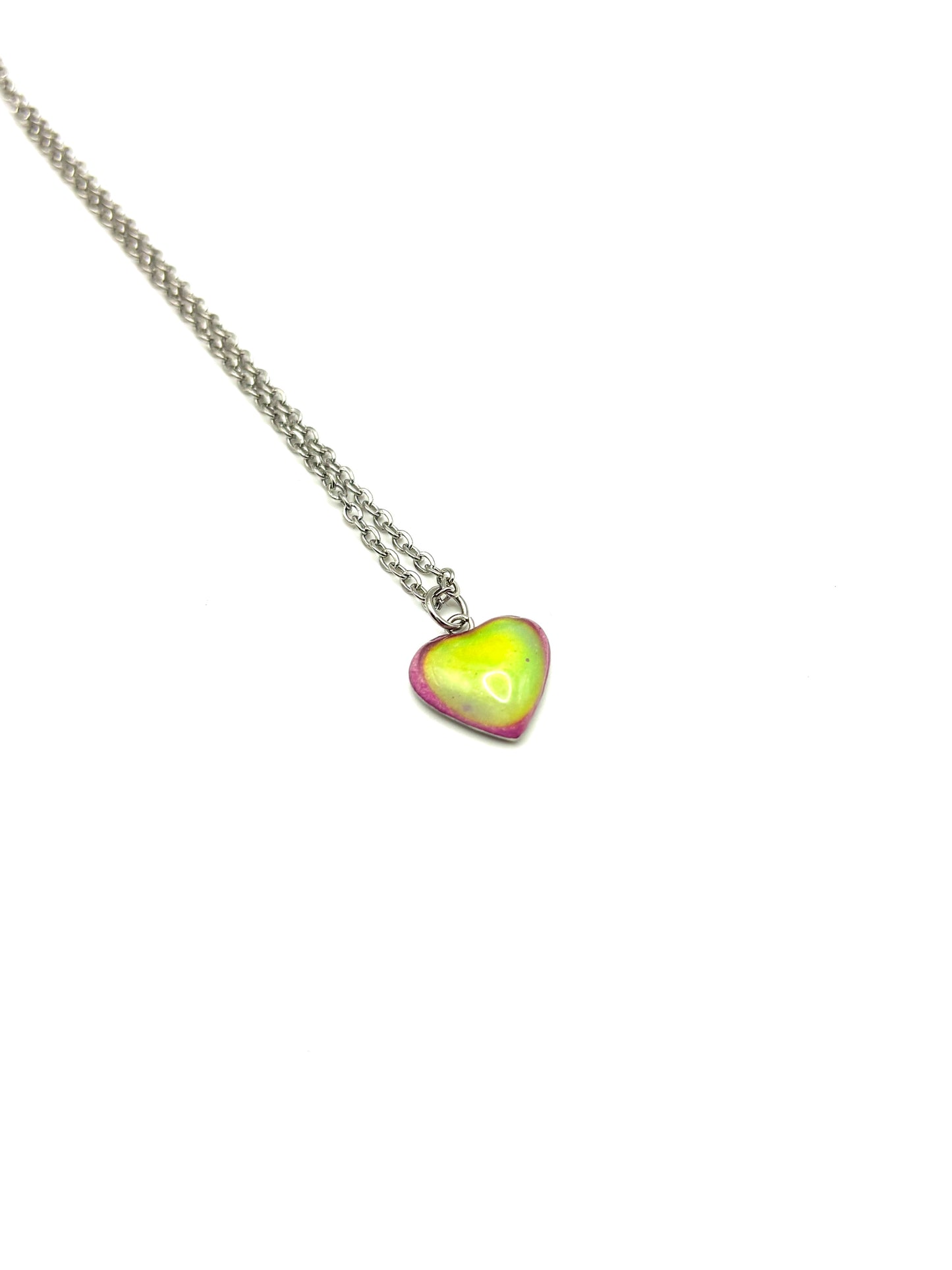 Mood Color Changing Heart Necklace