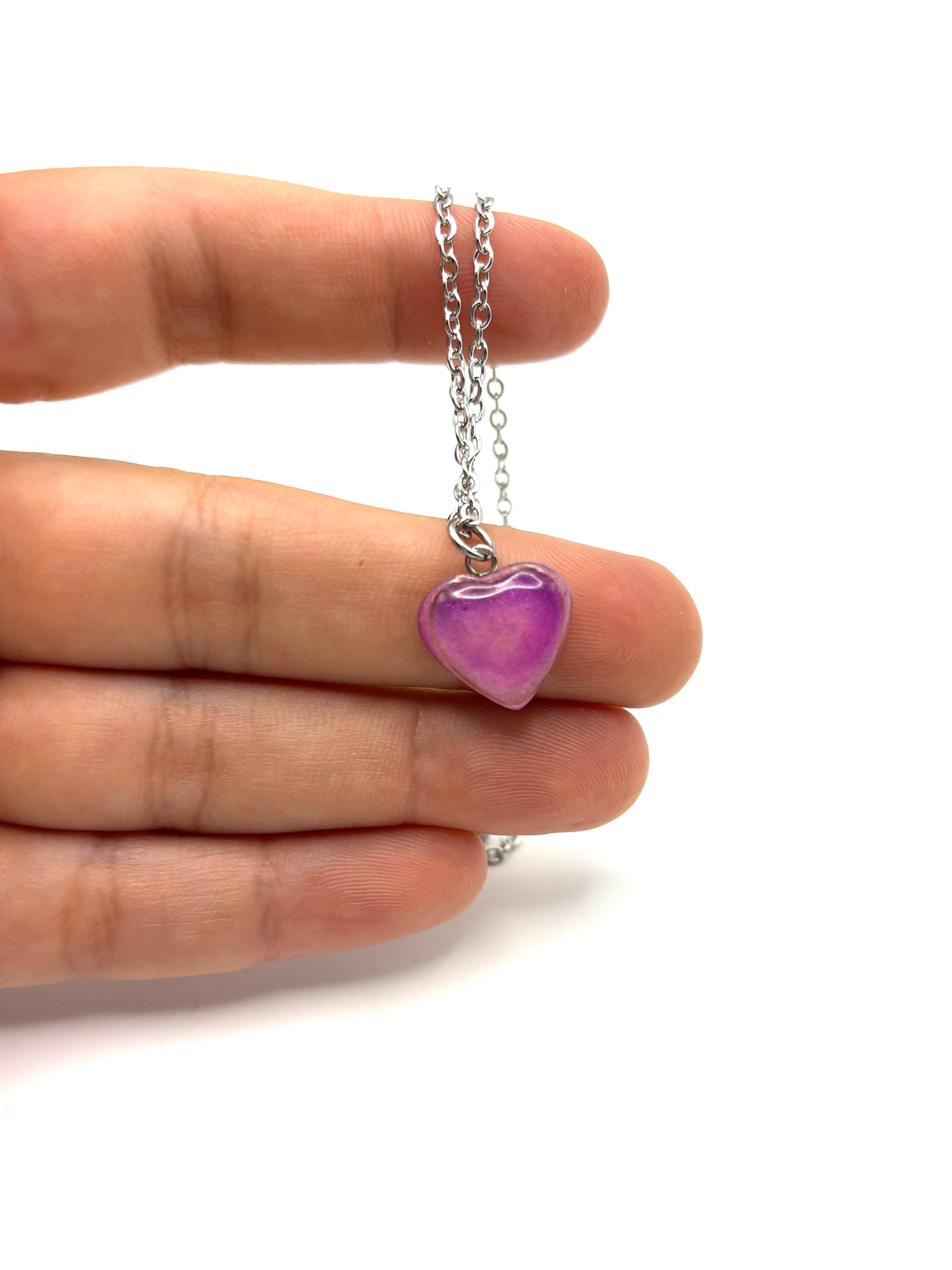 Mood Color Changing Heart Necklace