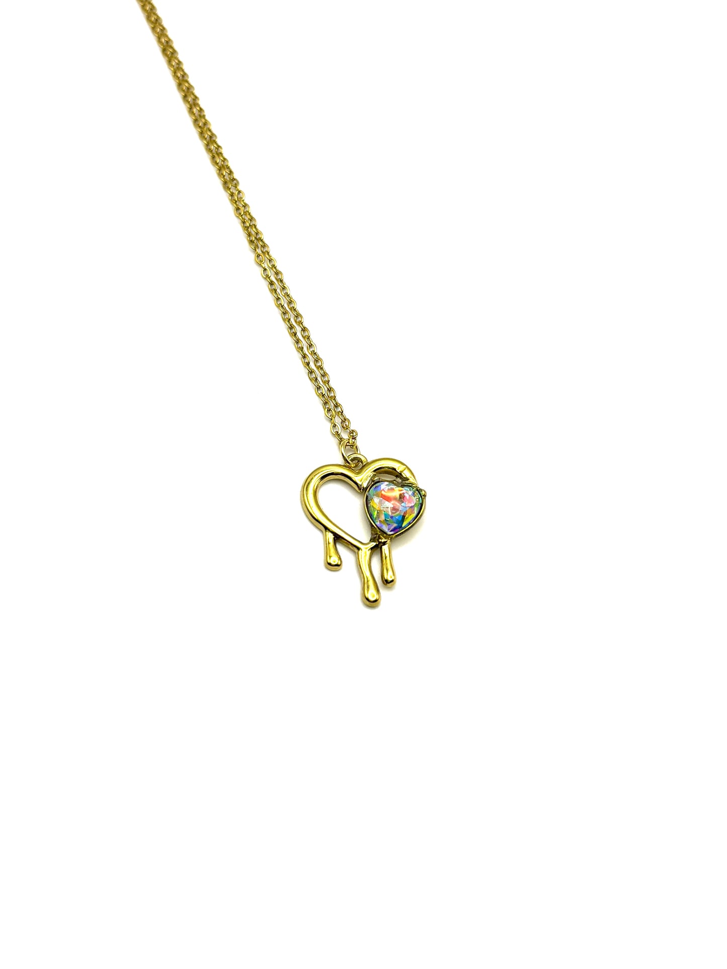 Australian Crystal Heart Necklace