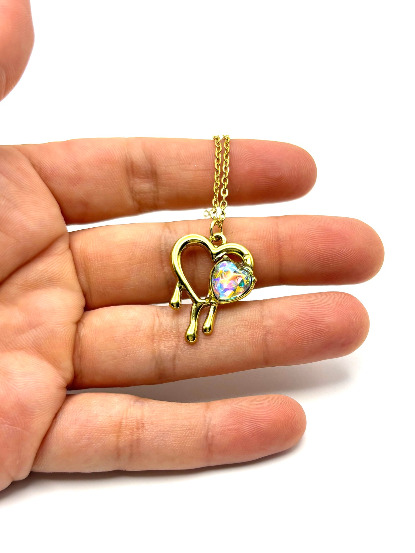 Australian Crystal Heart Necklace