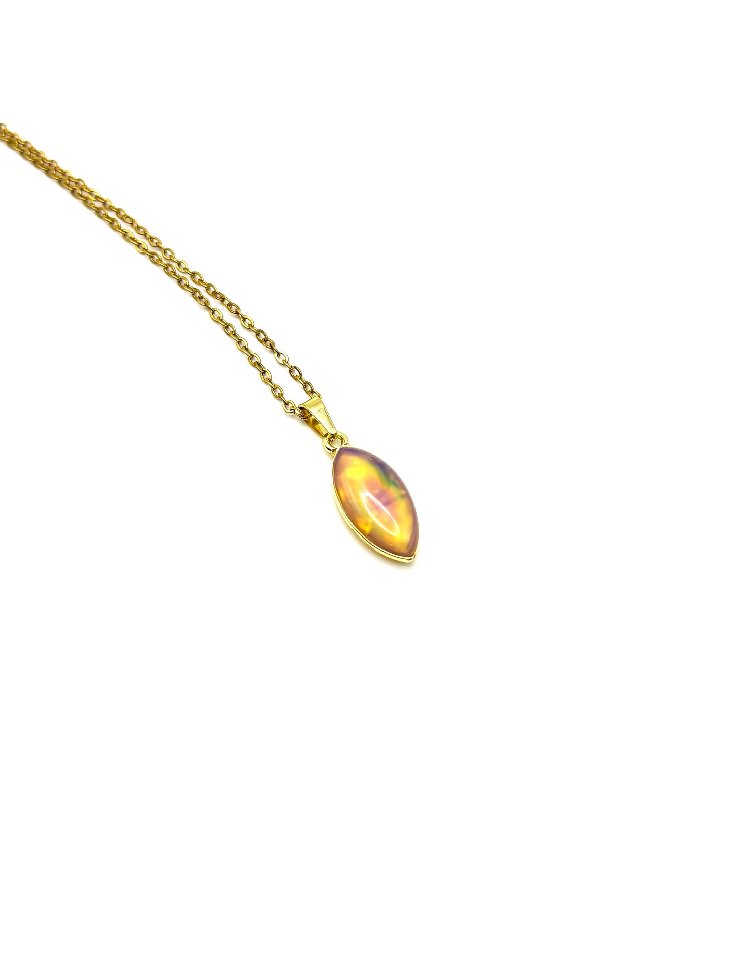 Abalone Color Changing Mood Necklace