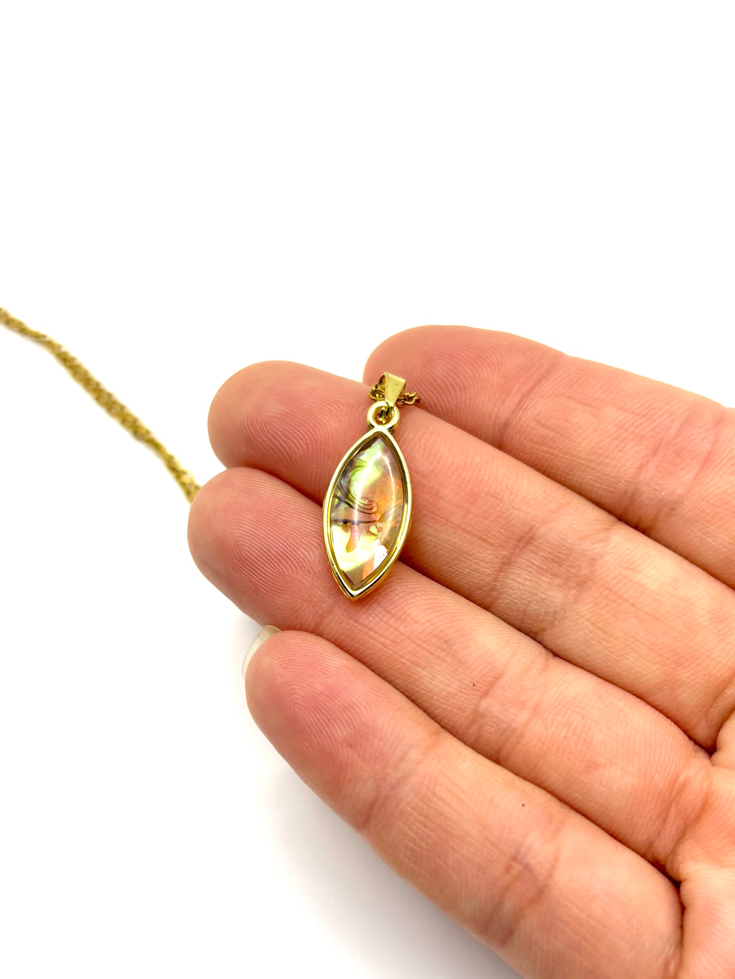 Abalone Color Changing Mood Necklace