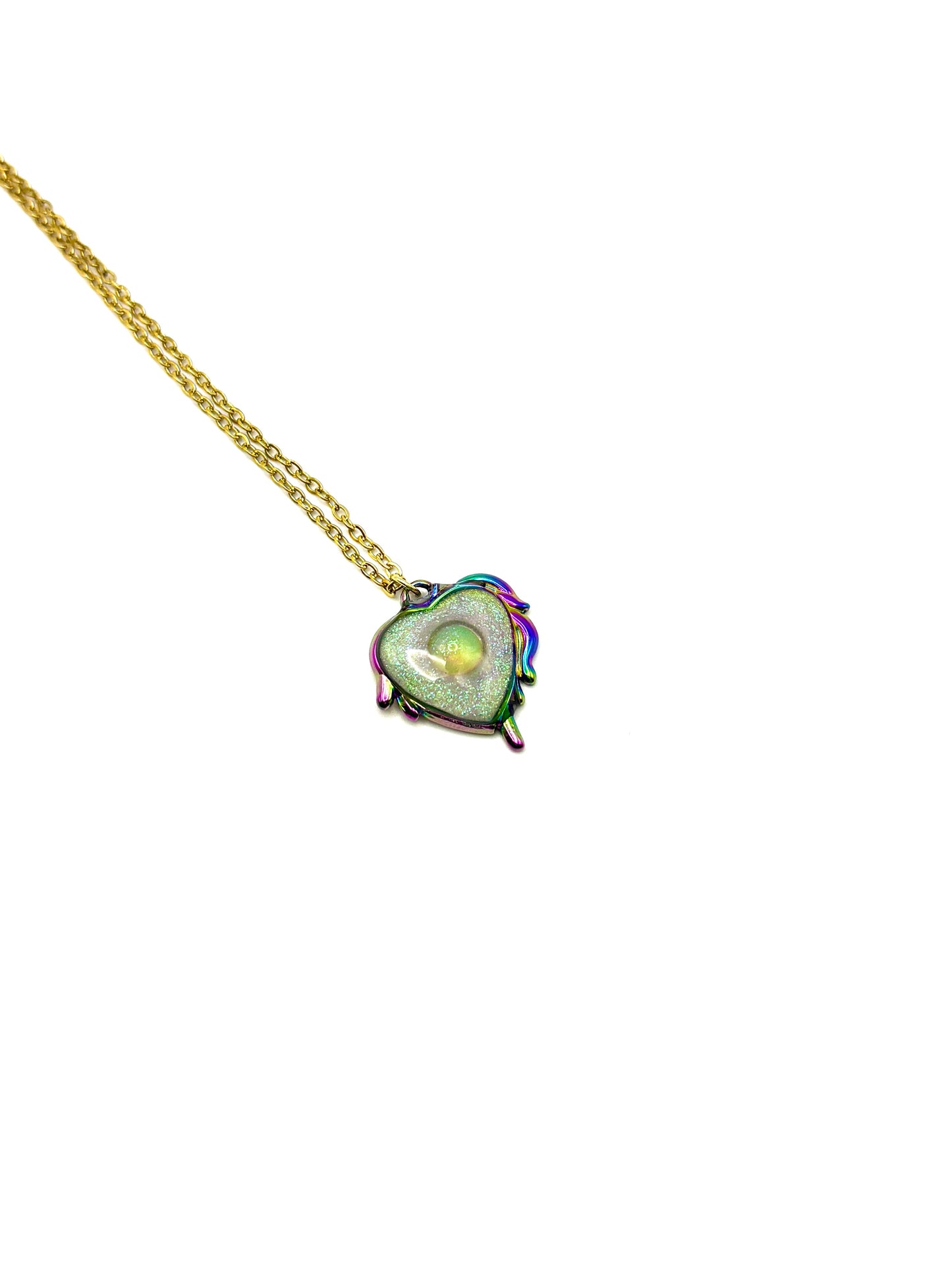 Sparkle Heart Mood Necklace