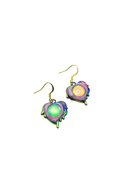 Mood Color Changing Heart Earrings