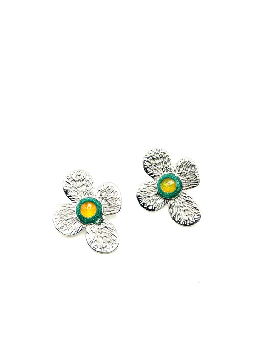 Mood Color Changing Flower Earrings