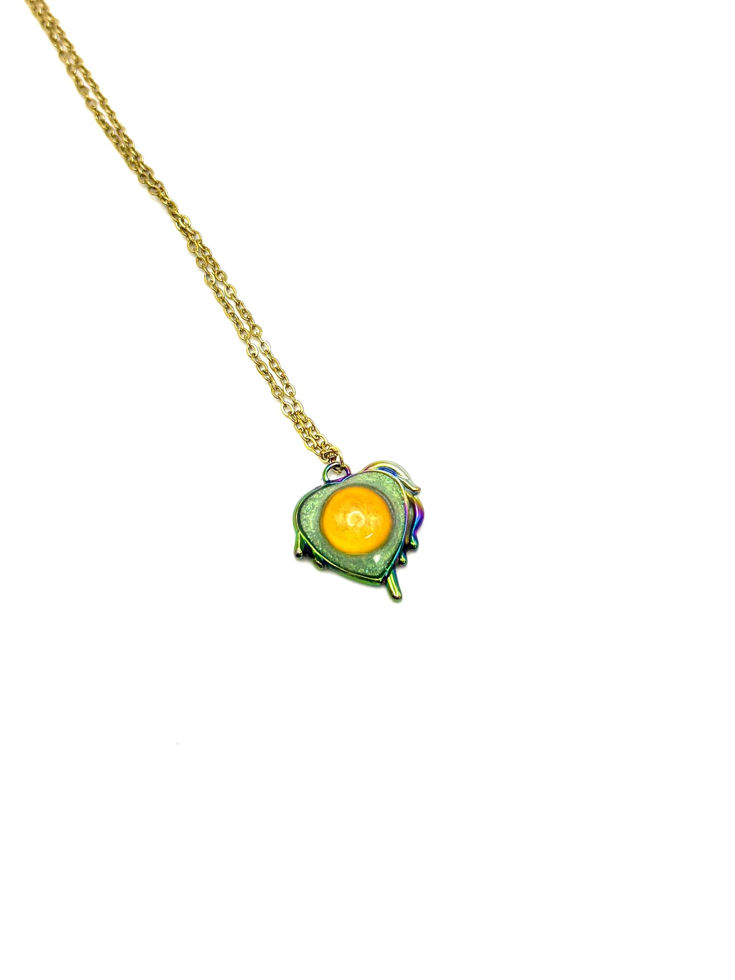 Sparkle Heart Mood Necklace