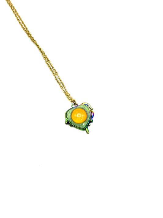Sparkle Heart Mood Necklace