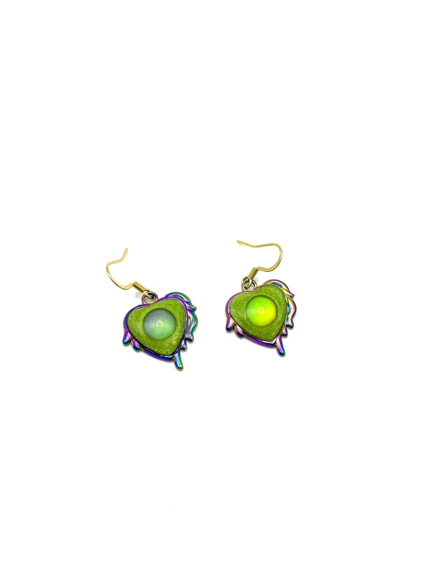 Sparkle Heart Mood Earrings