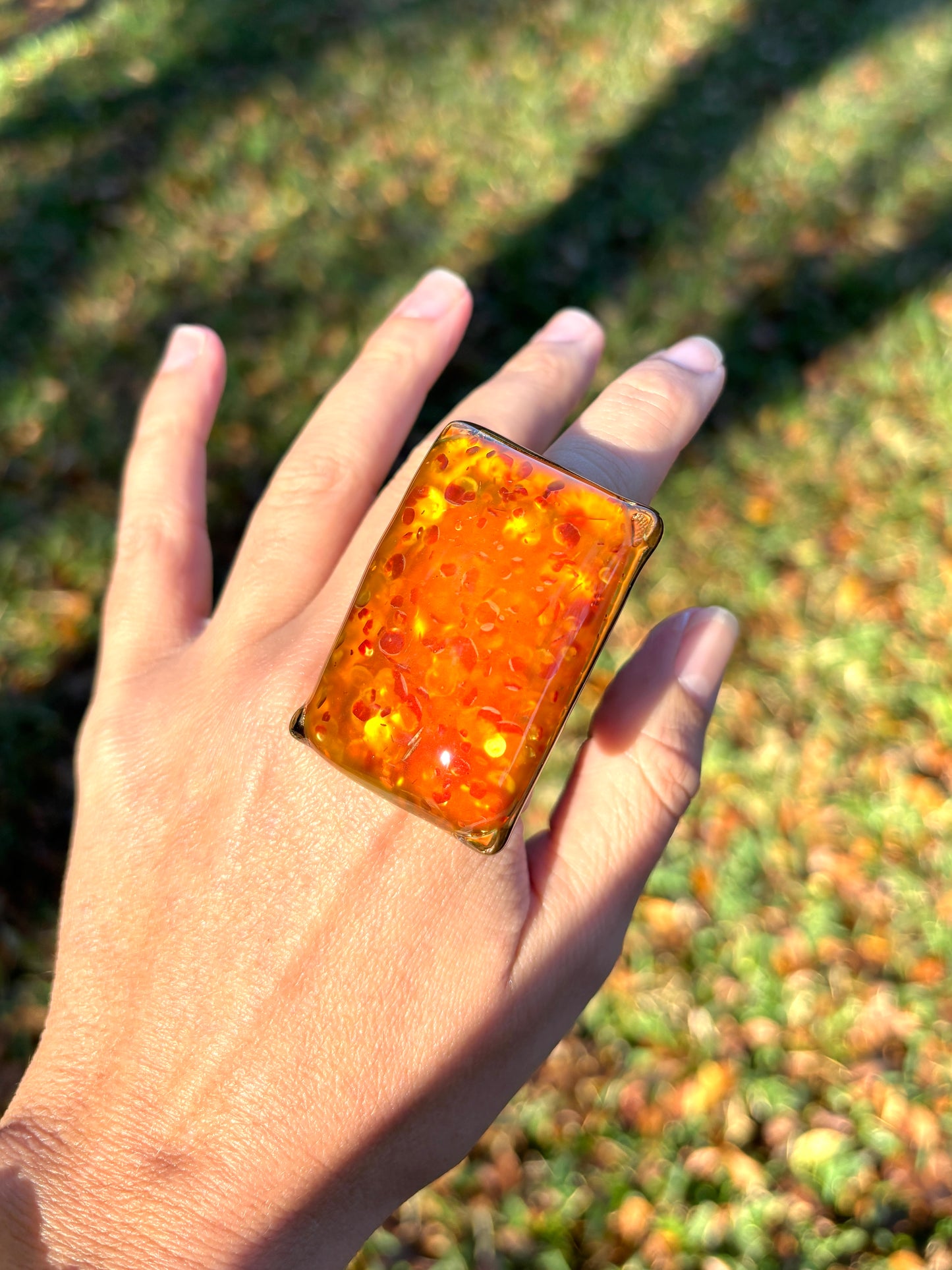 Color Changing Amber Mood Ring